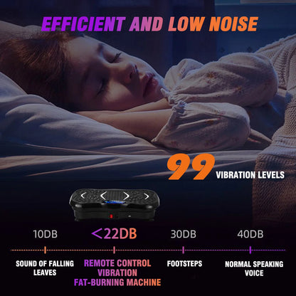Machine d’exercice à plaque vibrante Brûler les graisses Entraînement complet du corps Puissance Vibration n Bandes de résistance Équipement de remise en forme Perte de poids