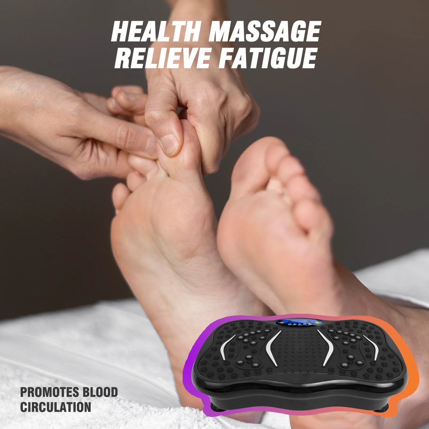 Machine d’exercice à plaque vibrante Brûler les graisses Entraînement complet du corps Puissance Vibration n Bandes de résistance Équipement de remise en forme Perte de poids